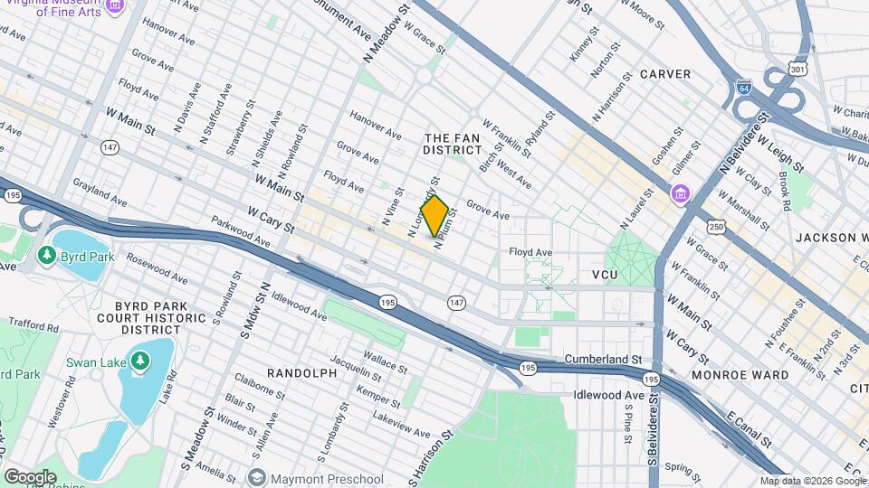 2 N Plum St Map and Location Details