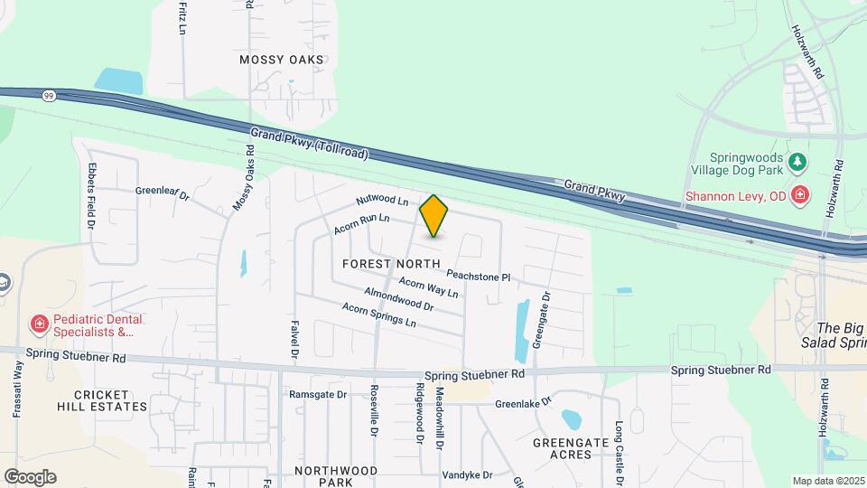 3514 Spanish Acorn Ln Map and Location Details