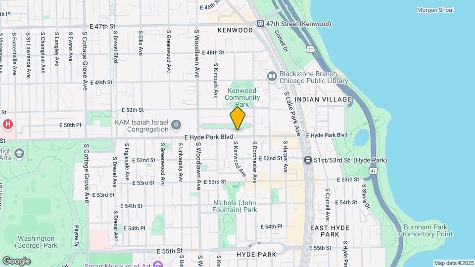 1348-1350 E Hyde Park Blvd Map and Location Details