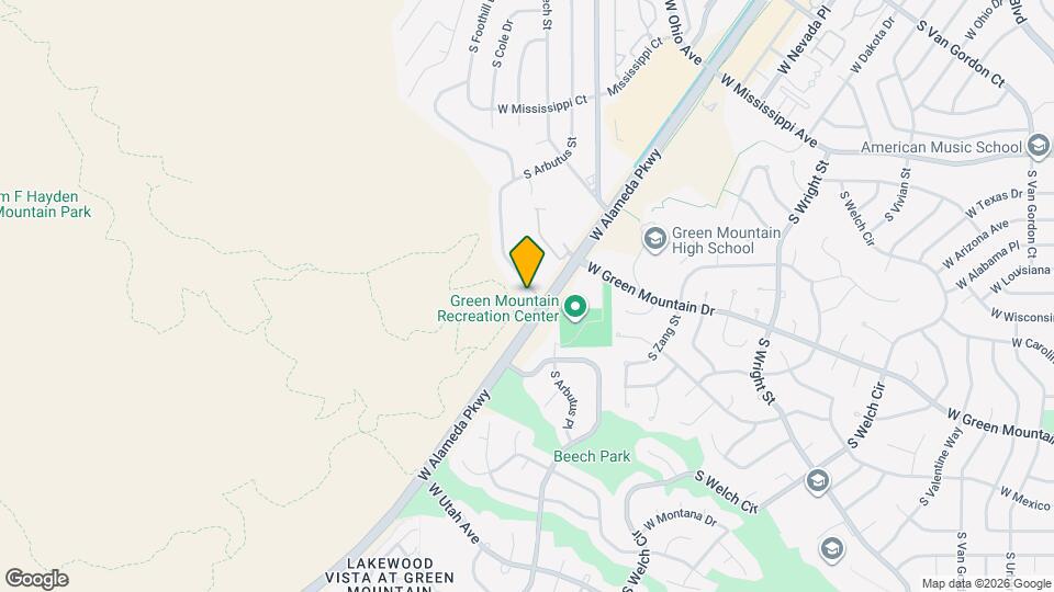 1393 S Foothill Dr, Unit Studio Apt Map and Location Details