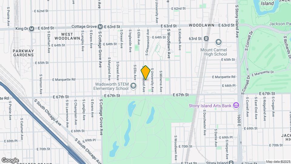 6609-6611 S Greenwood Ave Map and Location Details