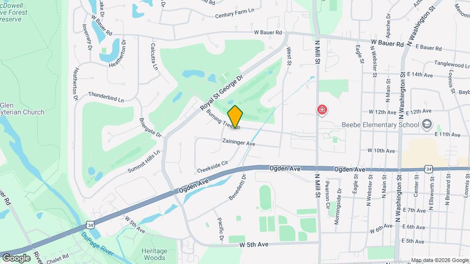 724 Burning Tree Ln Map and Location Details