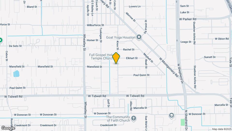 904 Mansfield St Map and Location Details