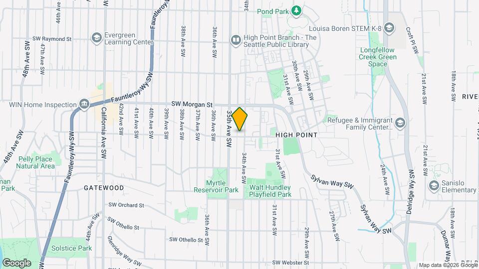 3406 SW Holly St Map and Location Details