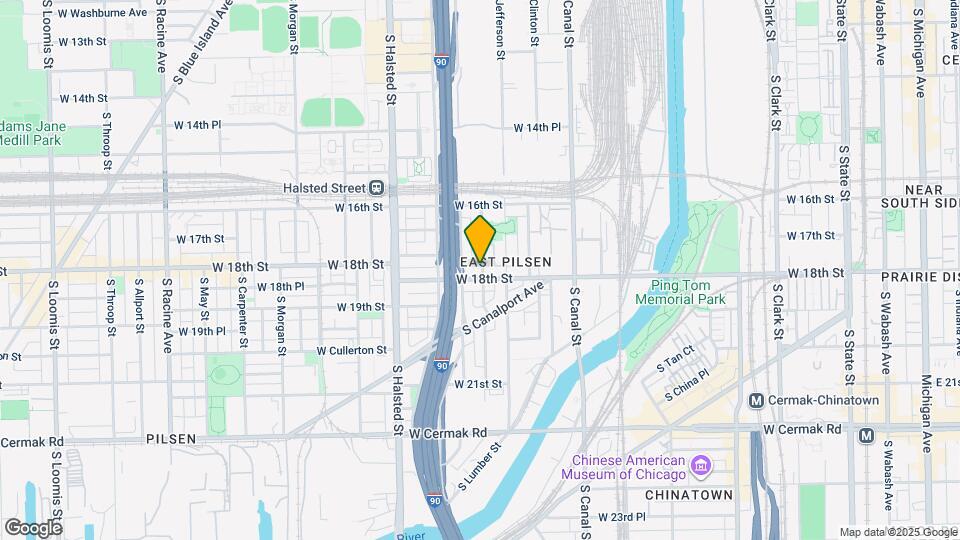 626 W 18th St Map and Location Details