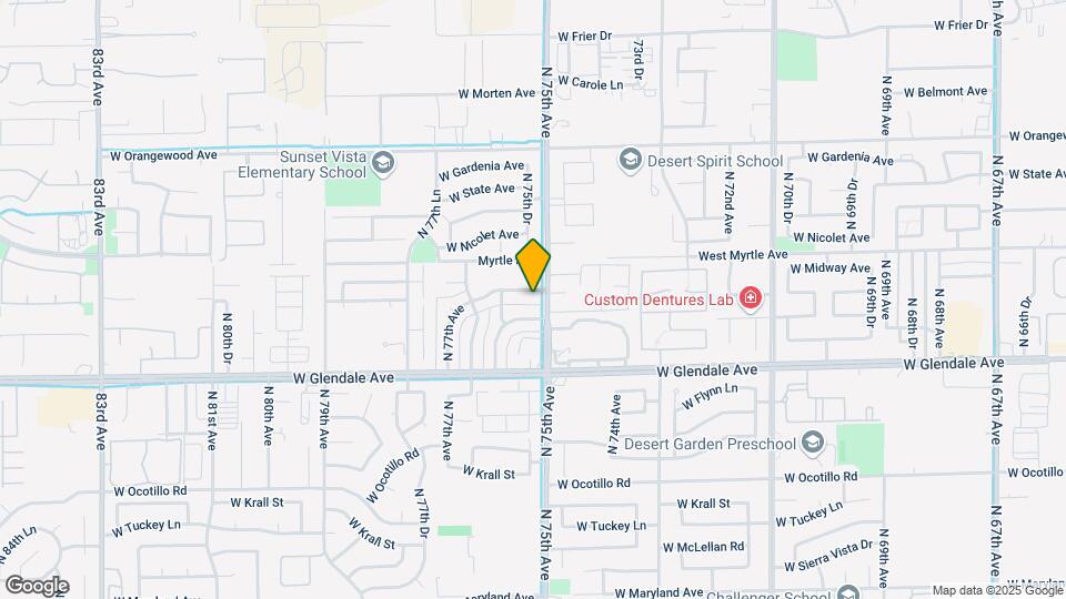 7509-7515 W Palmaire Ave Mapa y Detalles de la Ubicación