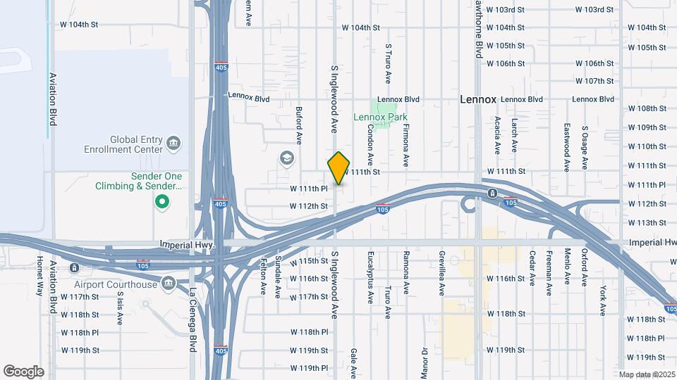 11130 S Inglewood Ave Map and Location Details