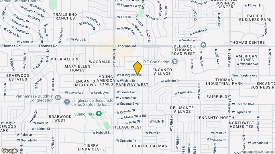 4117 W Virginia Ave Map and Location Details