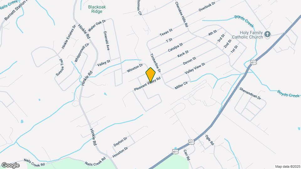 723 Pleasant Valley Rd Map and Location Details