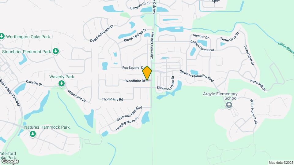 3705 Woodbriar Dr Map and Location Details