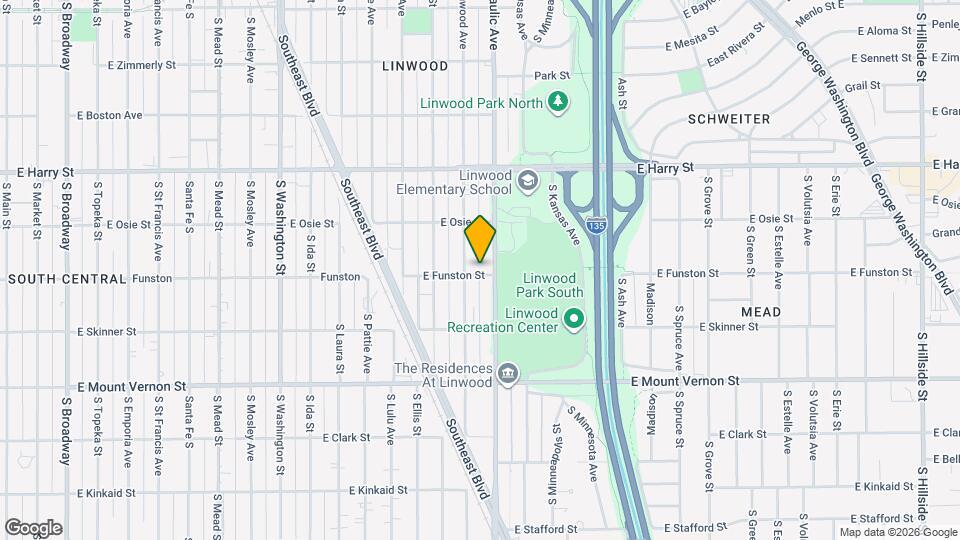 1616 E Funston St Map and Location Details