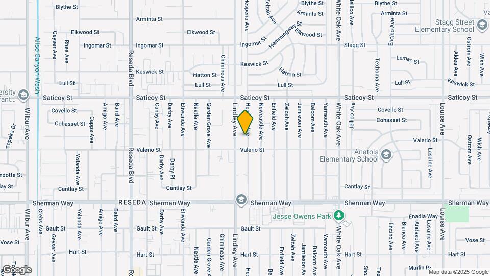 7429 Hesperia Ave Map and Location Details