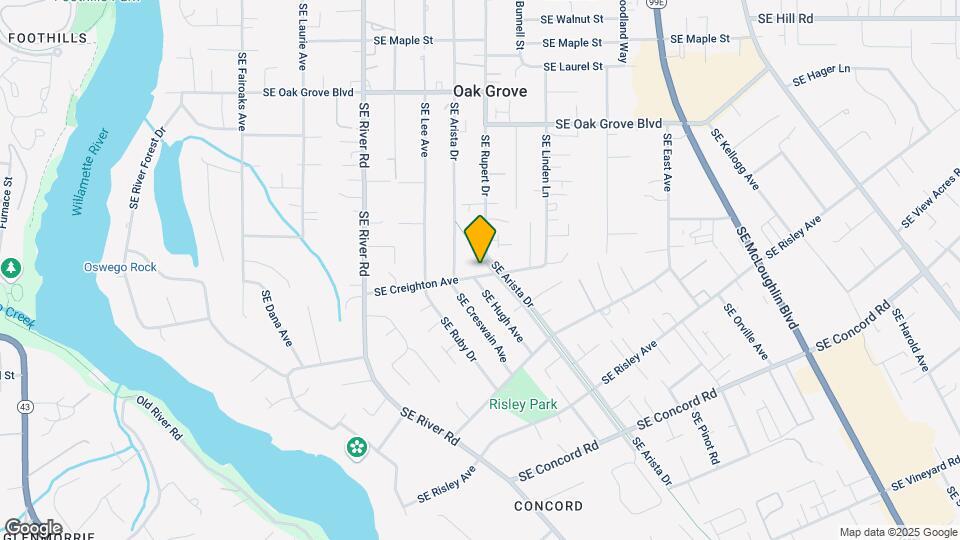 2251 SE Creighton Ave Map and Location Details