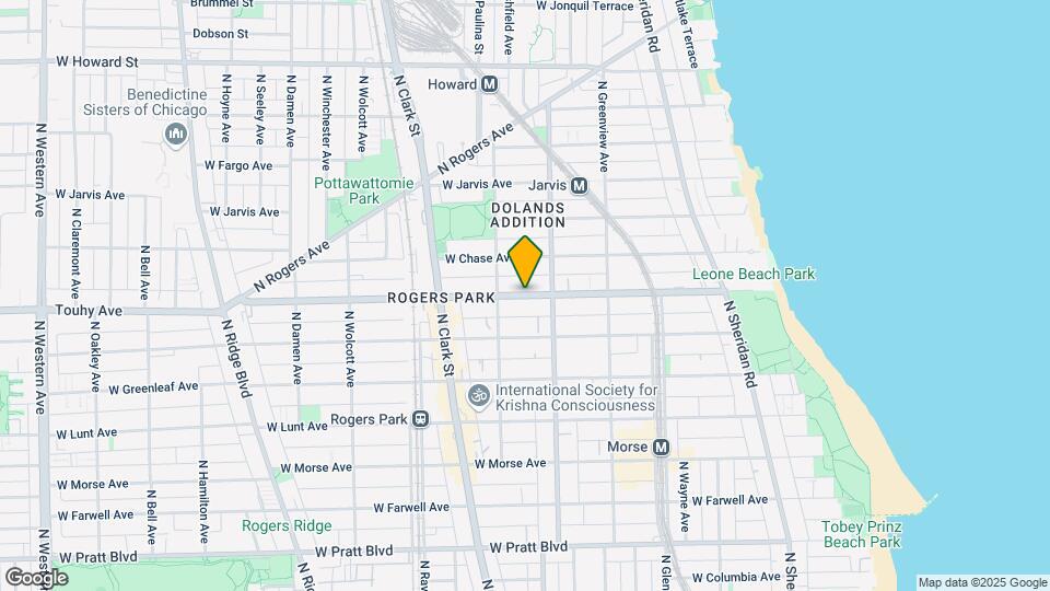 1643 W Touhy Ave Map and Location Details