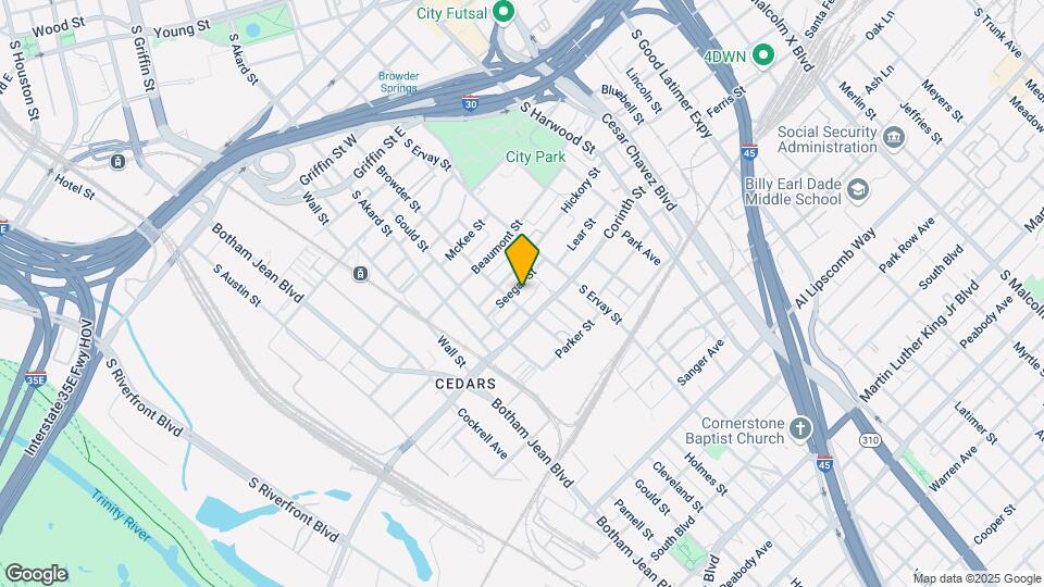 1508 Seegar St Map and Location Details