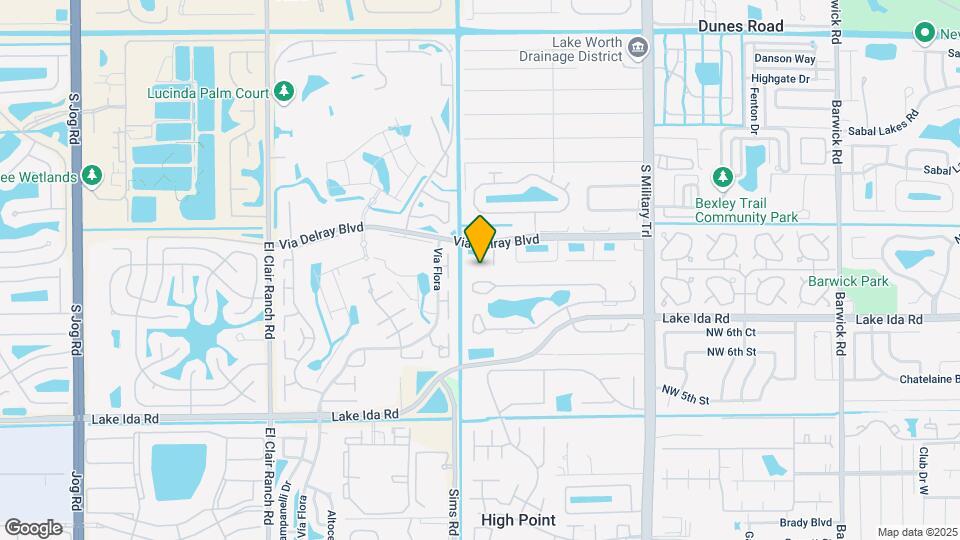 5458 Via Delray Blvd Map and Location Details