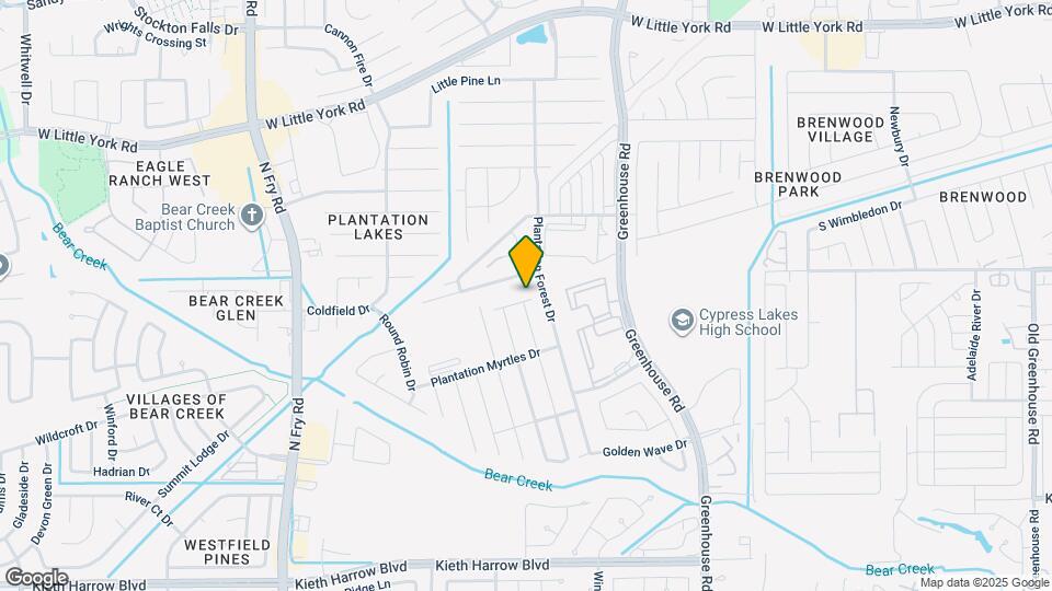 19406 Plantation Field Dr Map and Location Details