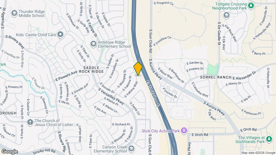 5556 S Yakima Way Map and Location Details