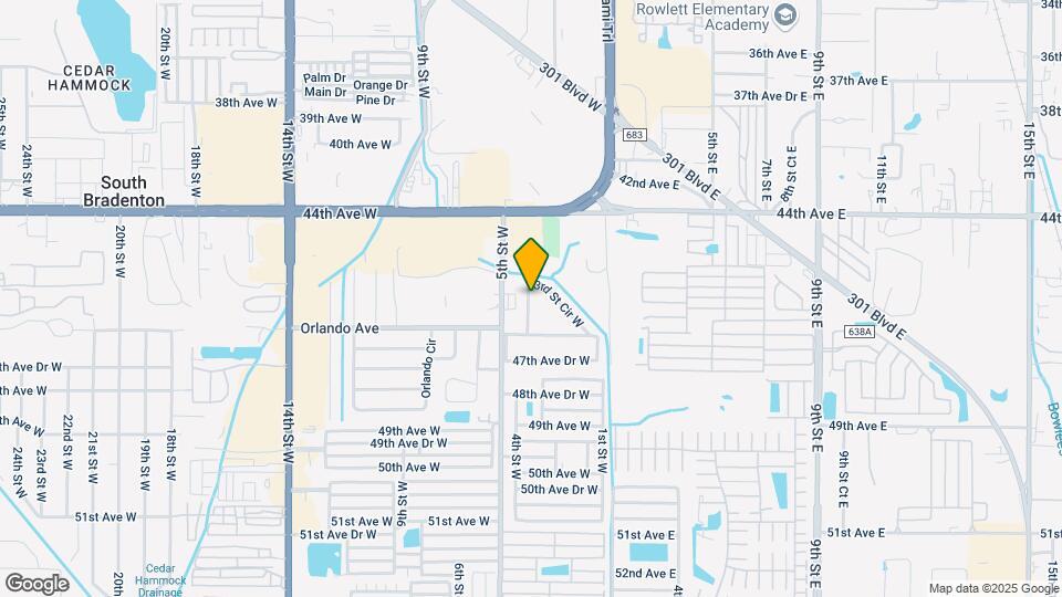 4507 3rd St Cir W Map and Location Details