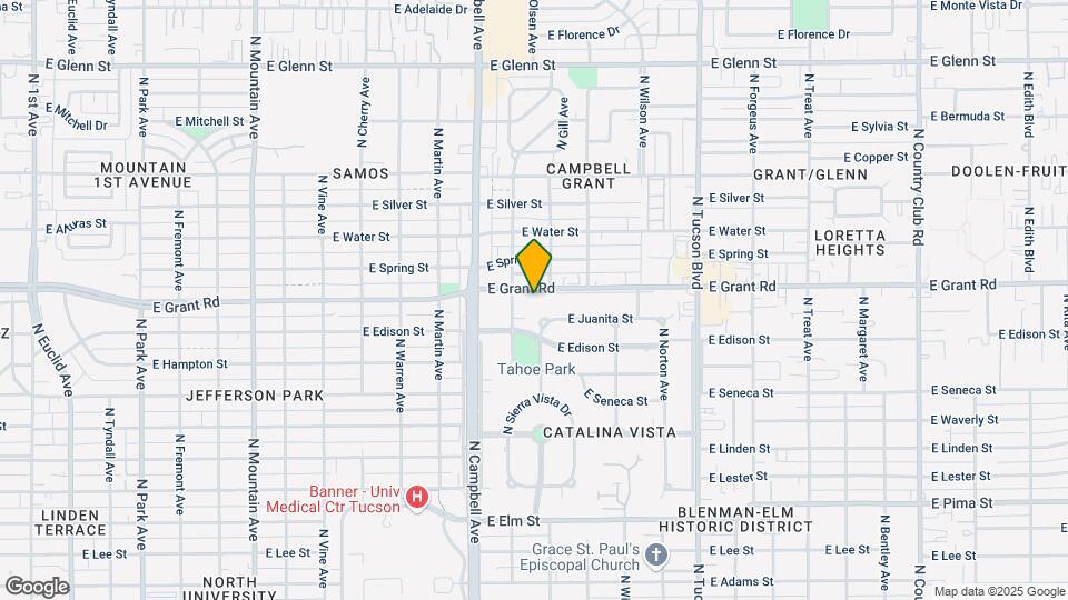 2020 E Grant Rd Mapa y Detalles de la Ubicación