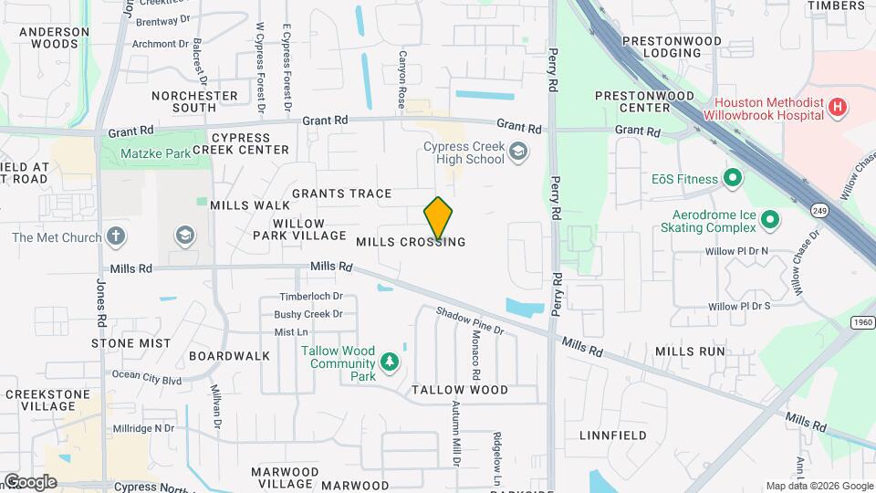 12802 Mills Trail Lane Map and Location Details