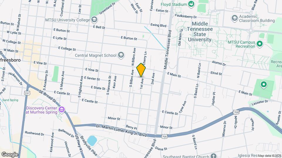 200 1st Ave, Unit Apt B Map and Location Details