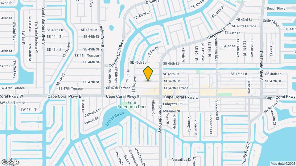 702 SE 47th St Map and Location Details