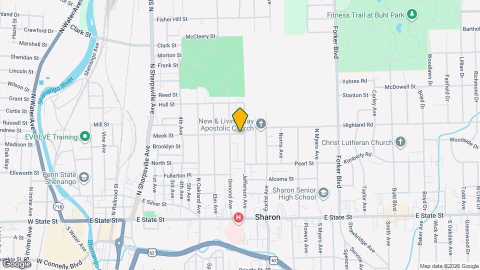 734 Meek St Map and Location Details