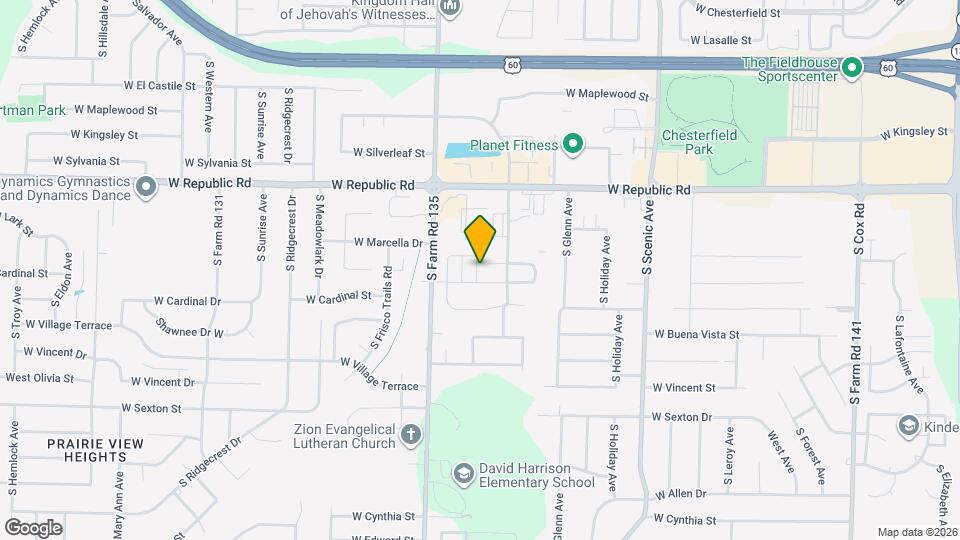 3005 W Cardinal St Map and Location Details