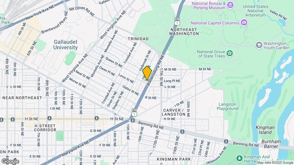 1100 Bladensburg Rd NE Map and Location Details