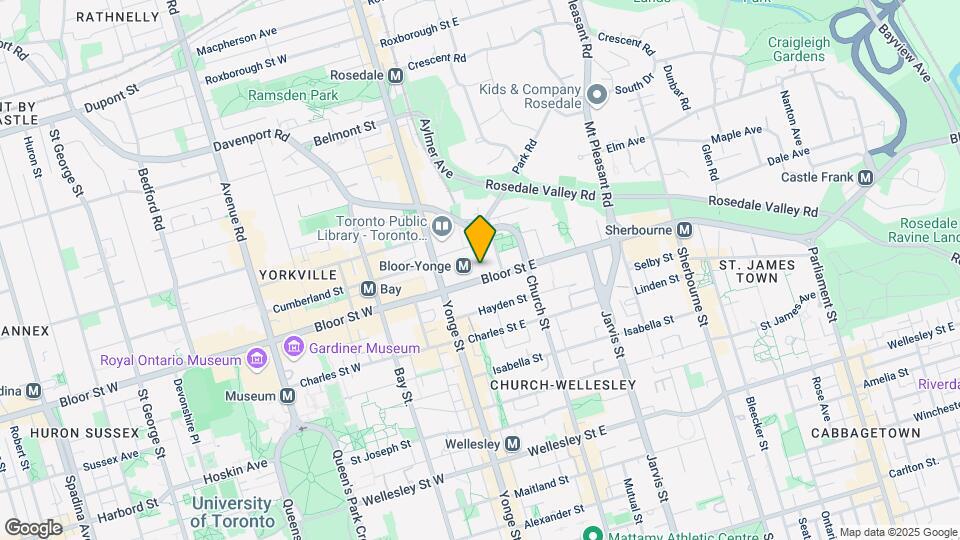 Bloor-Yonge Residences Yorkville Map and Location Details