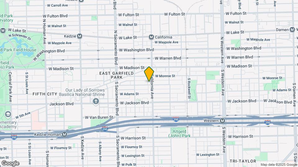 116-124 S California Ave Map and Location Details