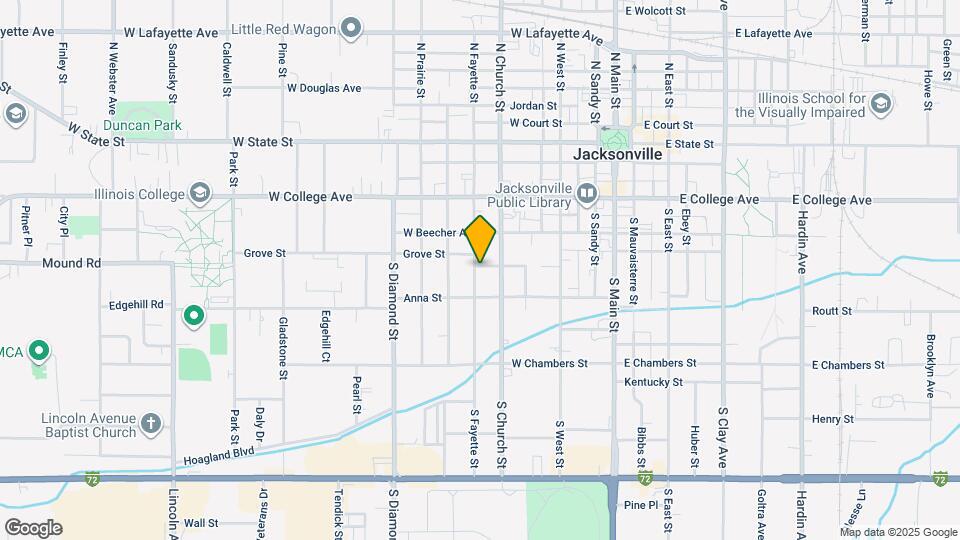 500 S Fayette St Map and Location Details