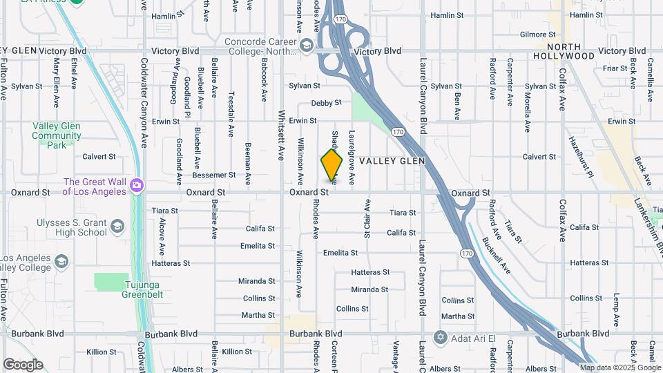 12345 Oxnard St Map and Location Details