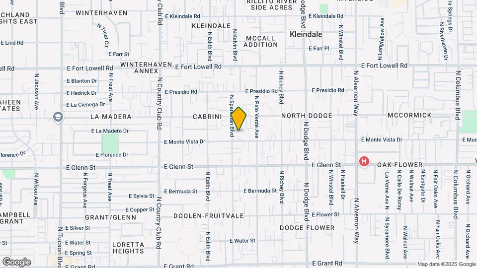 3409-3429 E Monte Vista Dr Mapa y Detalles de la Ubicación