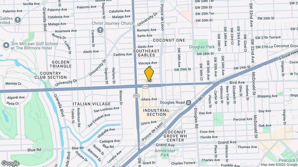 301 Bird Rd Mapa y Detalles de la Ubicación