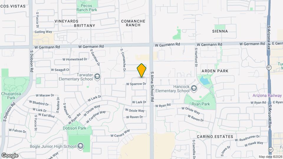 1111 W Kingbird Dr Map and Location Details