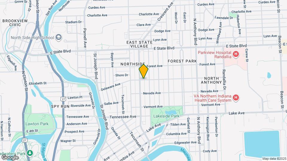 1214 Delaware Ave Map and Location Details
