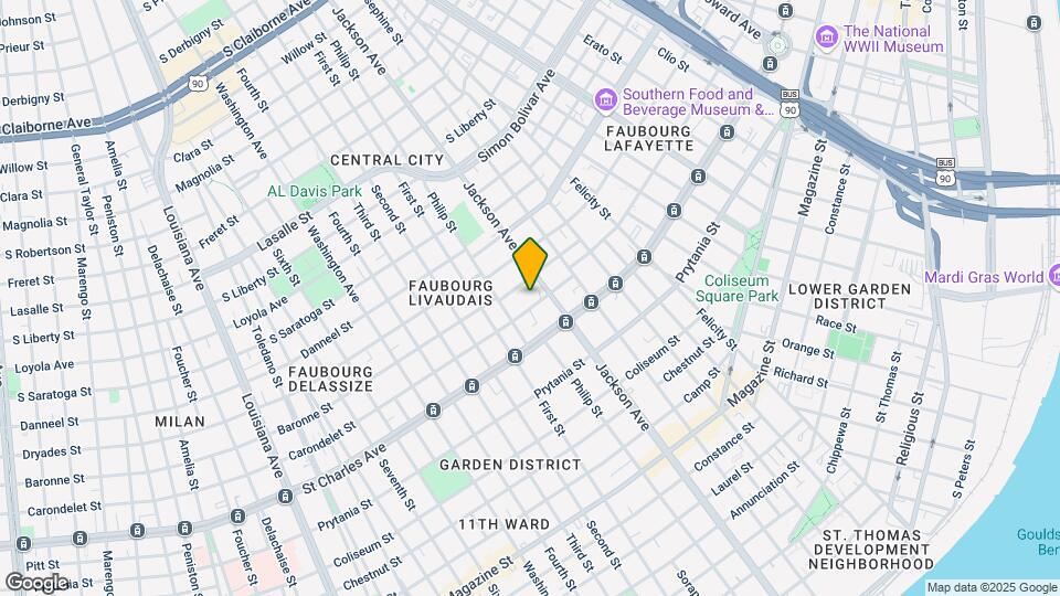 2223 Carondelet St Mapa y Detalles de la Ubicación