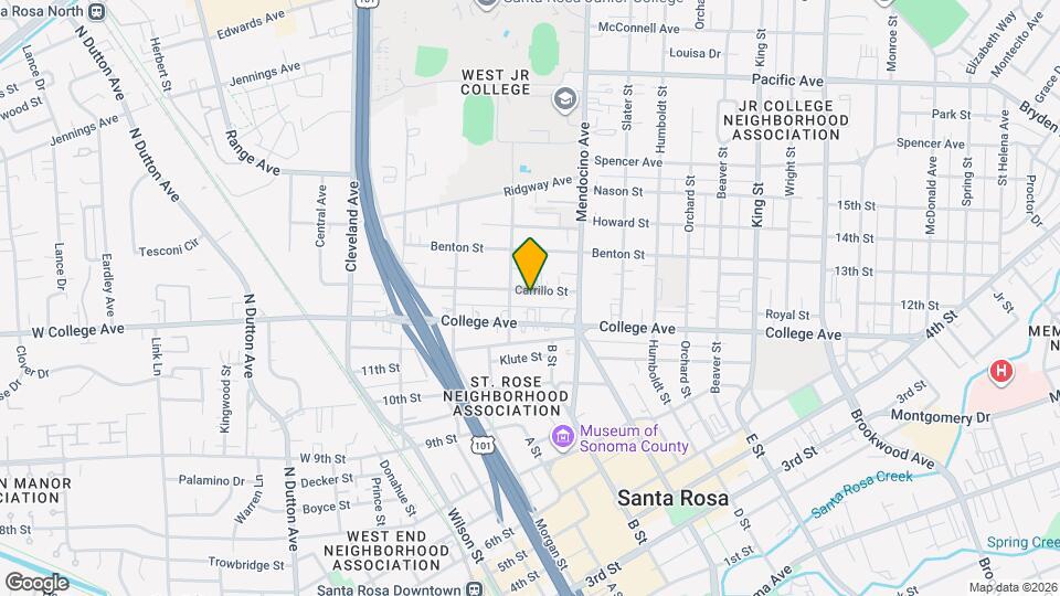 420 Carrillo St Map and Location Details