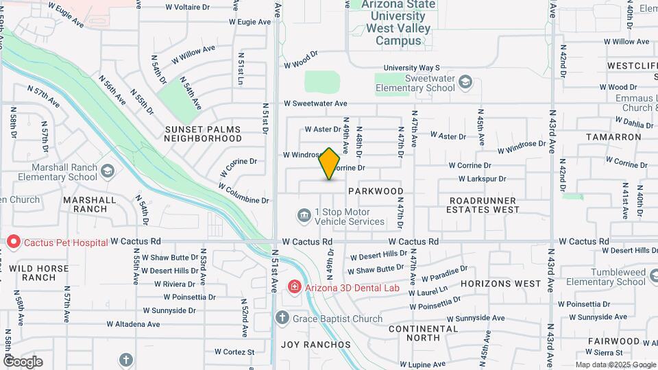 4923 W Larkspur Dr Map and Location Details