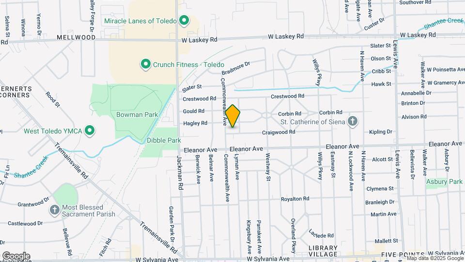 1542 Craigwood Rd Map and Location Details
