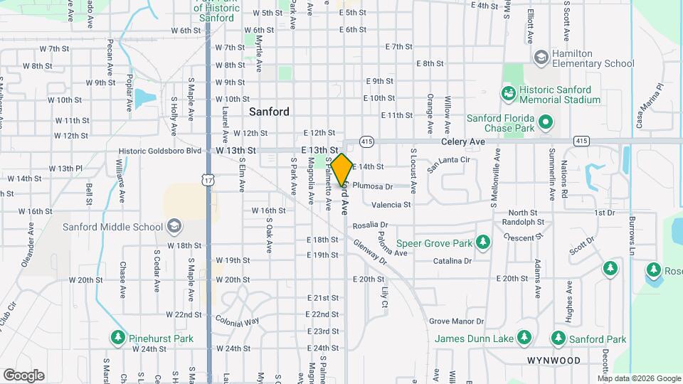 1510 S Sanford Ave Map and Location Details