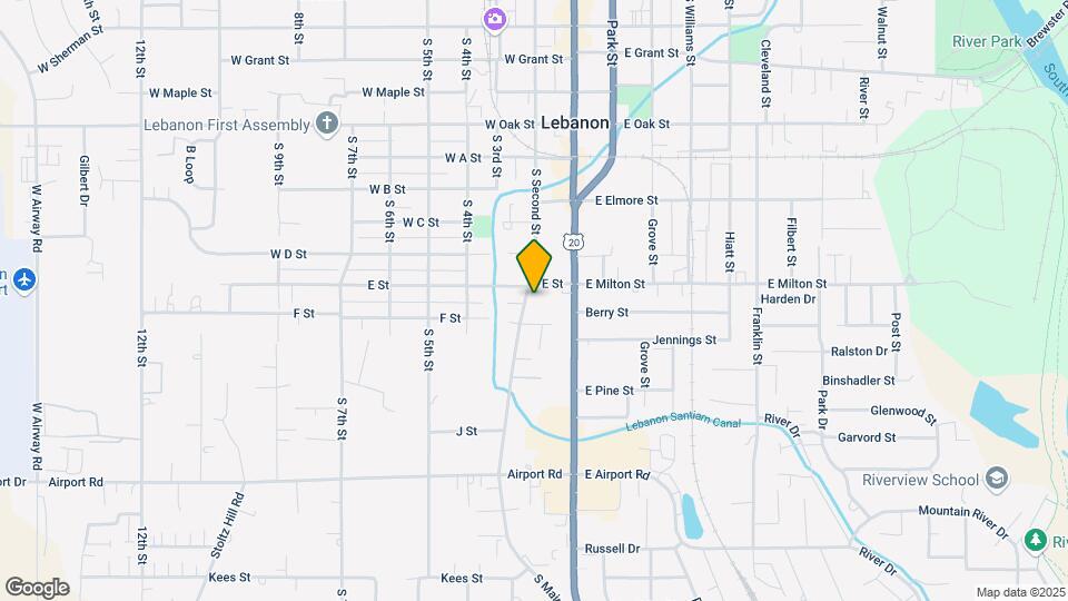 1555 S Second St Map and Location Details