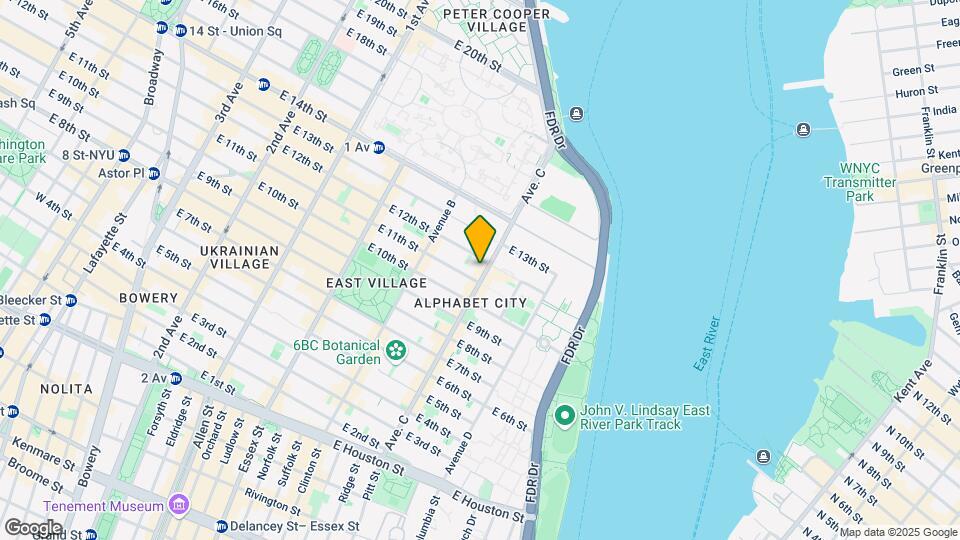 185 Avenue C Mapa y Detalles de la Ubicación