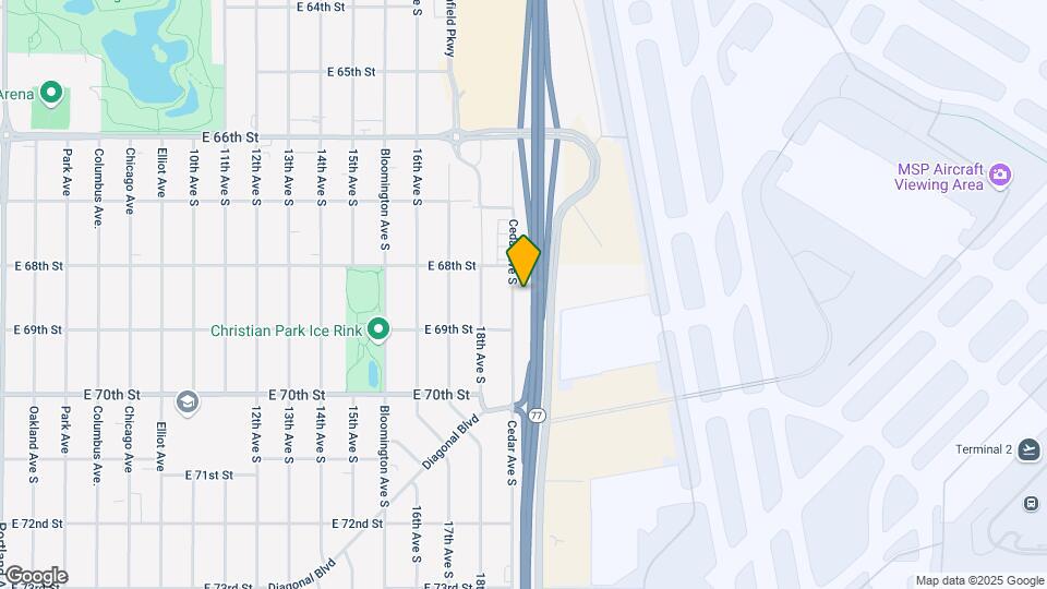 6821 Cedar Ave S Map and Location Details