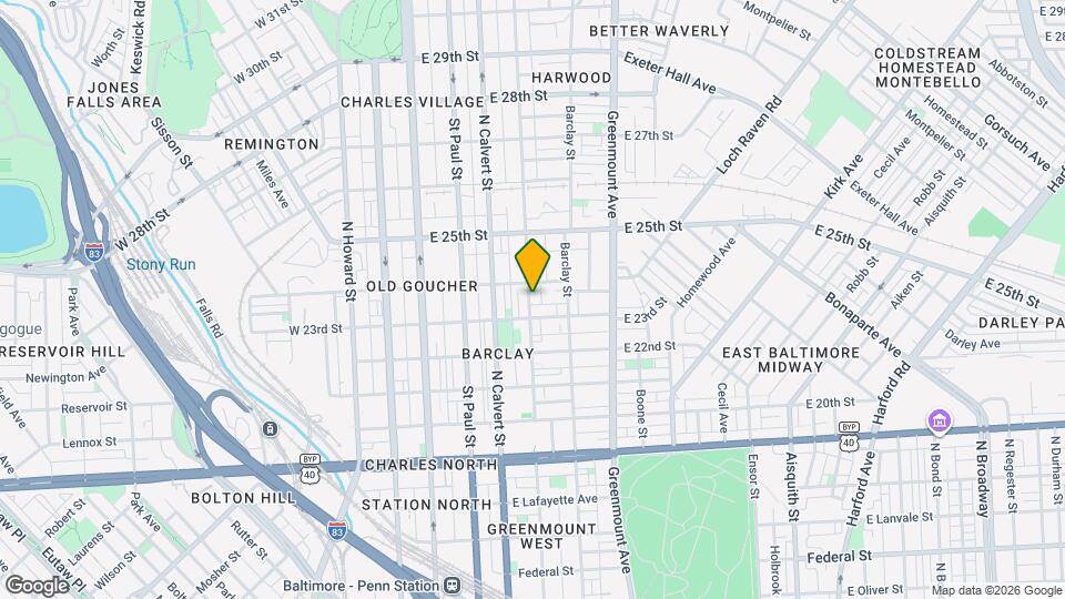 2323 Guilford Ave Map and Location Details