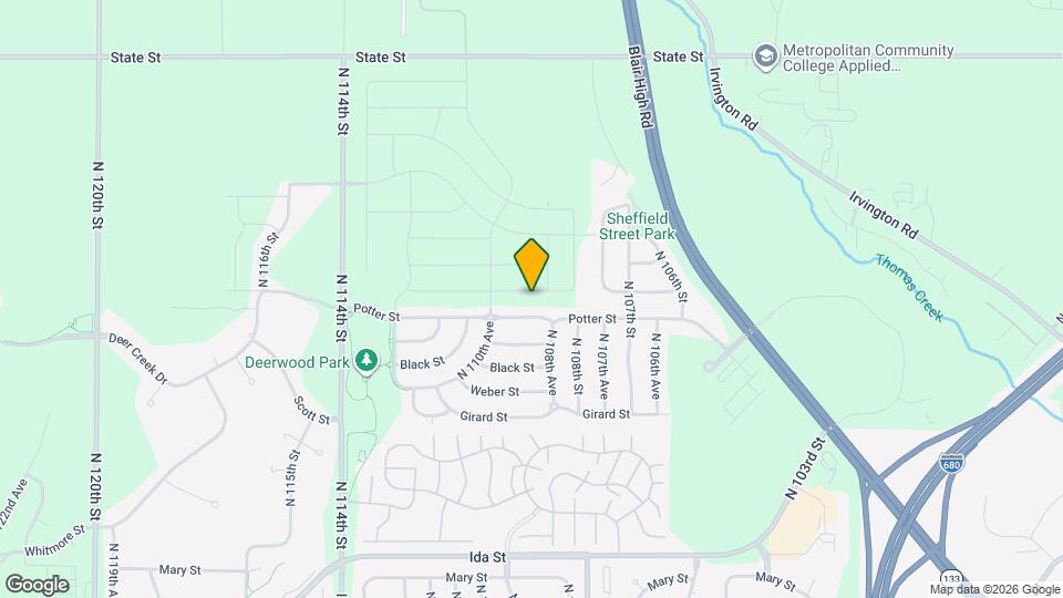 10913 Craig St Map and Location Details