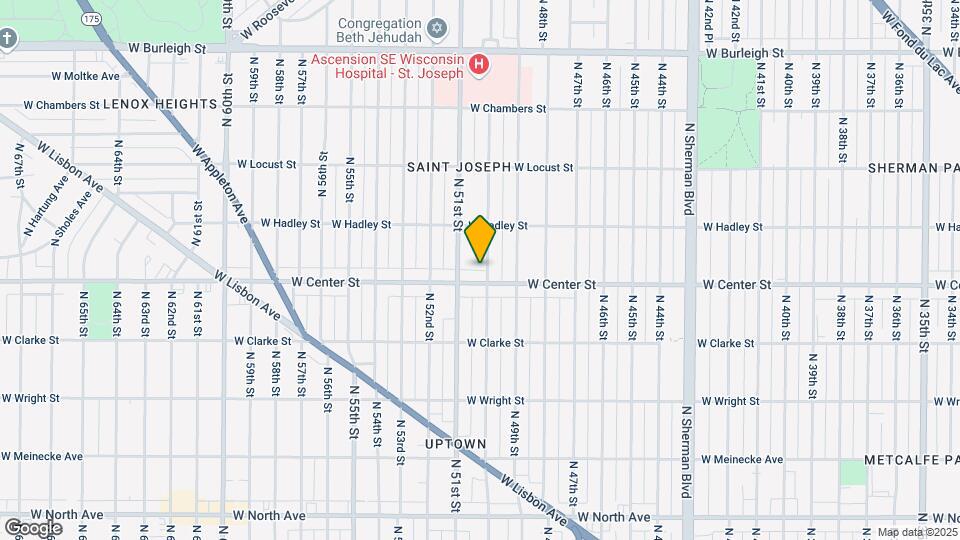 2719 N 50th St Map and Location Details