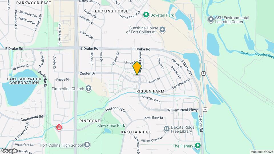 2821 Rigden Pkwy Map and Location Details